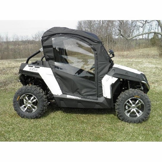 3 Star Black Full Doors w/ Zippers and Rear Window - CF Moto ZForce 600, 600EX - alt image 0