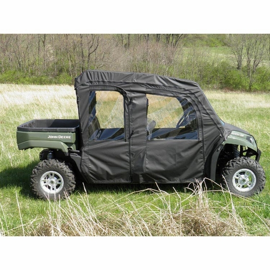 3 Star Black Full Doors w/ Zippers and Rear Window - John Deere Gator XUV 550 S4, 560 S4, 590 S4