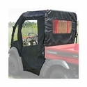 3 Star Black Full Doors w/ Zippers and Rear Window - Kawasaki Mule SX