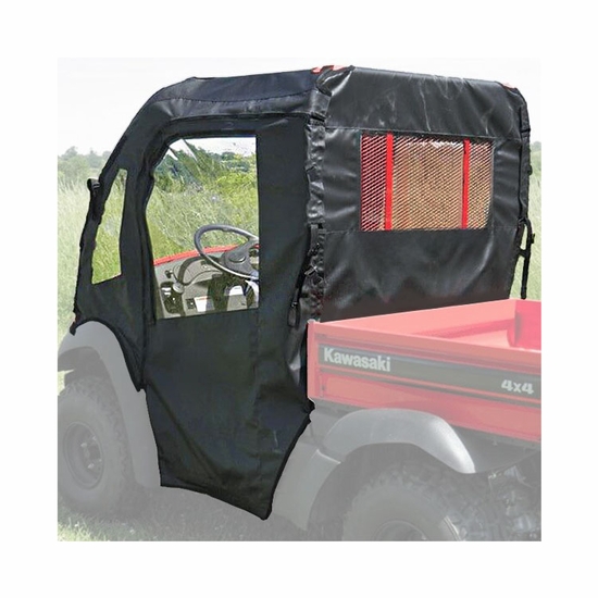 3 Star Black Full Doors w/ Zippers and Rear Window - Kawasaki Mule SX - alt image 0
