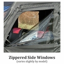 3 Star Black Full Doors w/ Zippers and Rear Window - Kawasaki Mule SX