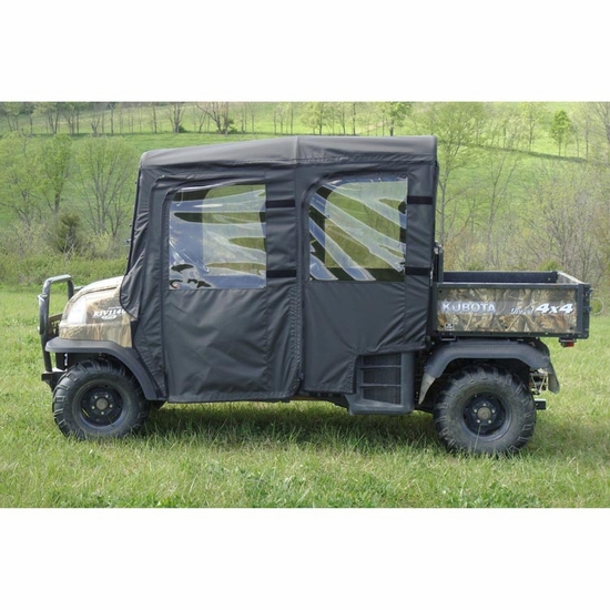 3 Star Black Full Doors w/ Zippers and Rear Window - Kubota RTV 1140 - alt image 0