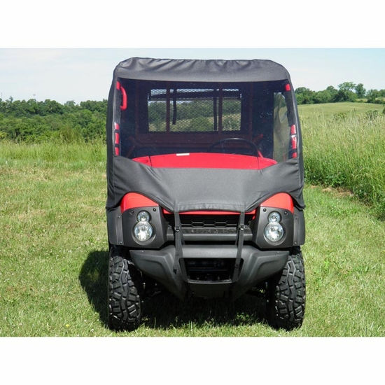 3 Star Black Full Soft Cab Enclosure - Kawasaki Mule 600, 610 - alt image 0