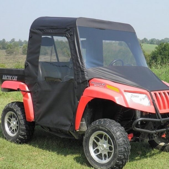 3 Star Black Full Soft Cab Enclosure w/ Zippered Doors and Rear Window - 2008-12 Arctic Cat Prowler w/ Square Bars