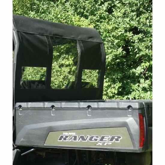 3 Star Black Rear Soft Panel - 2009-14 Full Size Polaris Ranger XP 700, XP 800 - alt image 1