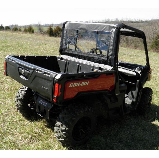 3 Star Black Rear Soft Panel - Can Am Defender - alt image 0