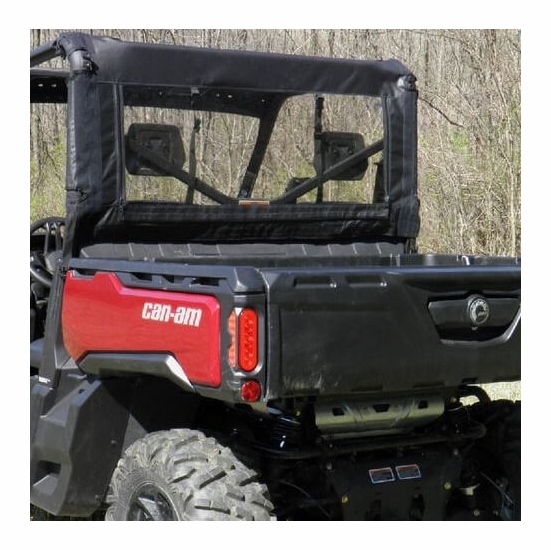 3 Star Black Rear Soft Panel - Can Am Defender