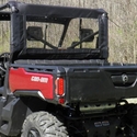 3 Star Black Rear Soft Panel - Can Am Defender