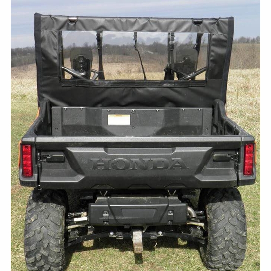 3 Star Black Rear Soft Panel - Honda Pioneer 1000 - alt image 1