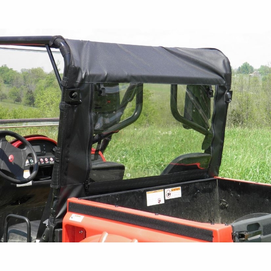 3 Star Black Rear Soft Panel - Kymco UXV 500 - alt image 0