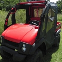 3 Star Black Soft Doors and Rear Window - Kawasaki Mule SX
