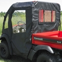 3 Star Black Soft Doors and Rear Window - Kawasaki Mule SX