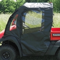 3 Star Black Soft Doors and Rear Window - Kawasaki Mule SX