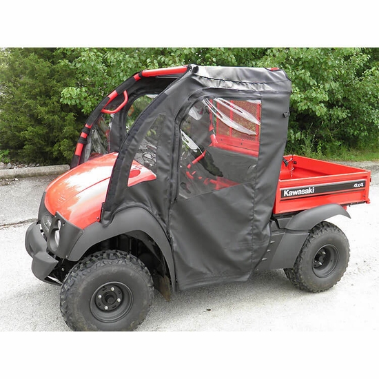 3 Star Black Soft Doors and Zippered Rear Window - Kawasaki Mule SX