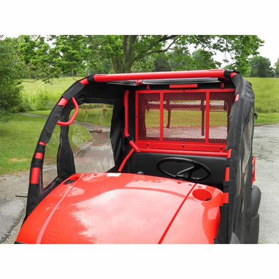 3 Star Black Soft Doors and Zippered Rear Window - Kawasaki Mule SX - alt image 1