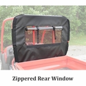 3 Star Black Soft Doors and Zippered Rear Window - Kawasaki Mule SX