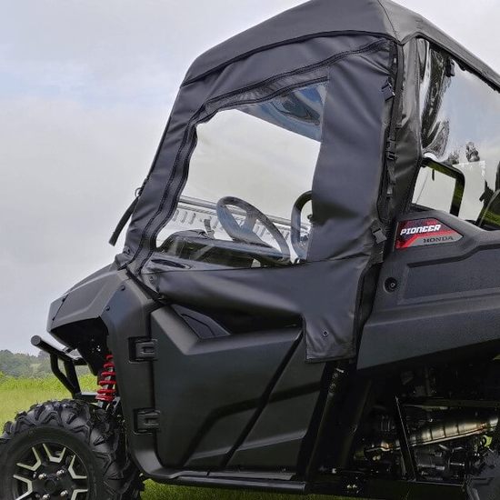 3 Star Black Soft Doors - Honda Pioneer 700 - alt image 0
