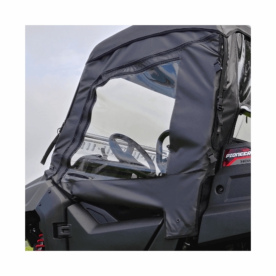 3 Star Black Soft Doors - Honda Pioneer 700
