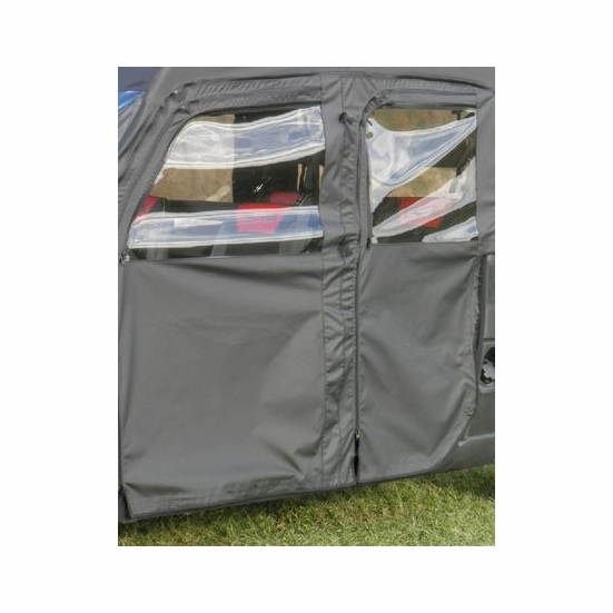 3 Star Black Soft Full Doors - 2015-21 Mid Size Polaris Ranger 570 Crew, Crew 570-4 - alt image 0
