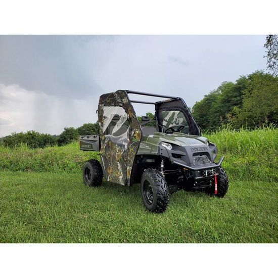 3 Star Black Soft Full Doors - 2016-24 Full Size Polaris Ranger w/ Round Roll Cage - alt image 0