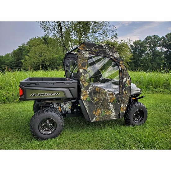 3 Star Black Soft Full Doors - 2016-24 Full Size Polaris Ranger w/ Round Roll Cage - alt image 1