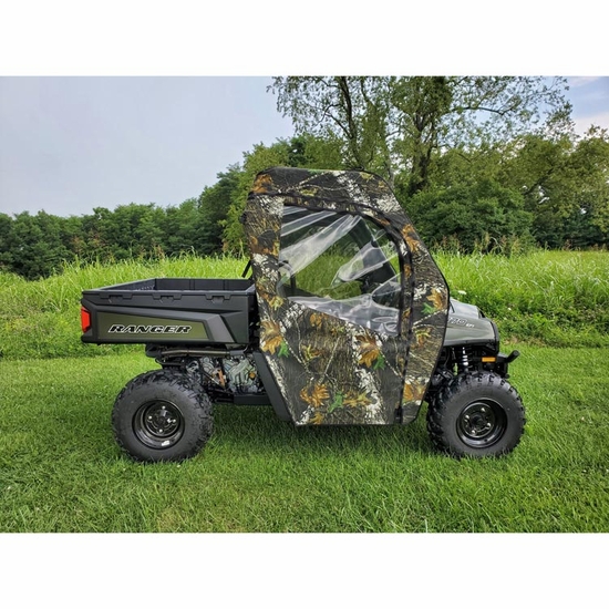 3 Star Black Soft Full Doors - 2016-24 Full Size Polaris Ranger w/ Round Roll Cage - alt image 2