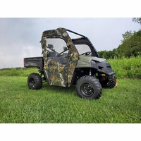 3 Star Black Soft Full Doors - 2016-24 Full Size Polaris Ranger w/ Round Roll Cage