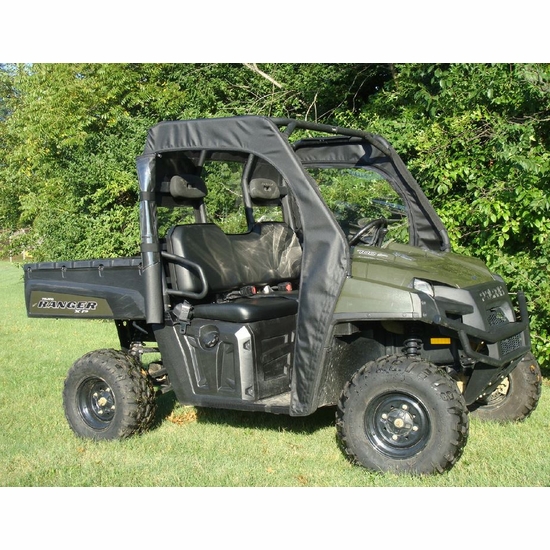 3 Star Black Soft Full Doors and Rear Window - 2009-14 Full Size Polaris Ranger XP 700, XP 800 - alt image 4