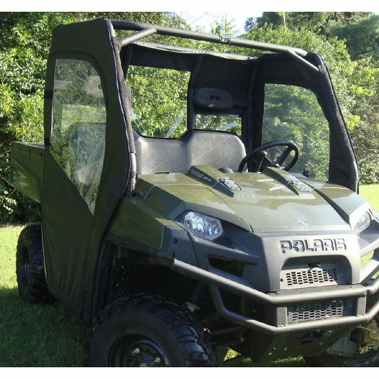 3 Star Black Soft Full Doors and Rear Window - 2009-14 Full Size Polaris Ranger XP 700, XP 800