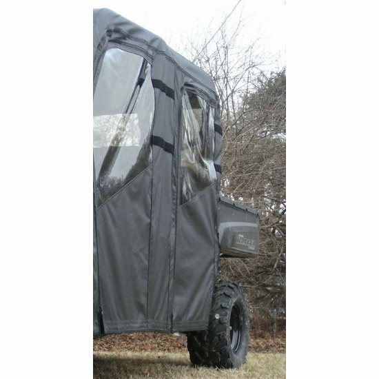 3 Star Black Soft Full Doors and Rear Window - 2010-14 Full Size Polaris Ranger 800 Crew, 2016-24 Crew 570-6 - alt image 2