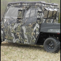 3 Star Black Soft Full Doors and Rear Window - 2011-14 Mid Size Polaris Ranger 500, 570 Crew