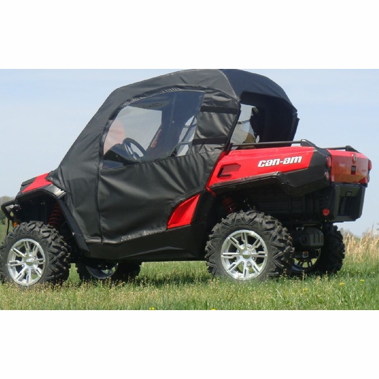 3 Star Black Soft Full Doors and Rear Window - 2011-20 Can Am Commander - alt image 3