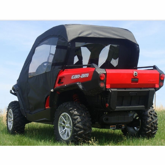 3 Star Black Soft Full Doors and Rear Window - 2011-20 Can Am Commander - alt image 0