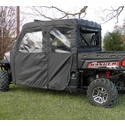 3 Star Black Soft Full Doors and Rear Window - 2014-20 Full Size Polaris Ranger Crew w/ Pro-Fit Cage