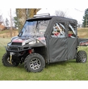 3 Star Black Soft Full Doors and Rear Window - 2014-20 Full Size Polaris Ranger Crew w/ Pro-Fit Cage