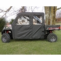 3 Star Black Soft Full Doors and Rear Window - 2014-20 Full Size Polaris Ranger Crew w/ Pro-Fit Cage
