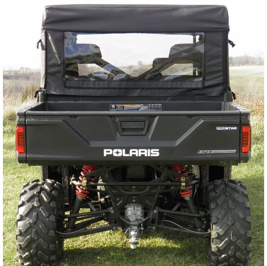 3 Star Black Soft Full Doors and Rear Window - 2014-20 Full Size Polaris Ranger Crew w/ Pro-Fit Cage - alt image 4