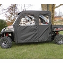 3 Star Black Soft Full Doors and Rear Window - 2015-21 Mid Size Polaris Ranger 570 Crew, Crew 570-4