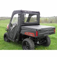 3 Star Black Soft Full Doors and Rear Window - 2015-24 Mid Size Polaris Ranger 500, 570, ETX, EV