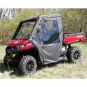 3 Star Black Soft Full Doors and Rear Window - Can Am Defender