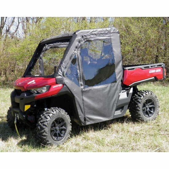 3 Star Black Soft Full Doors and Rear Window - Can Am Defender - alt image 2