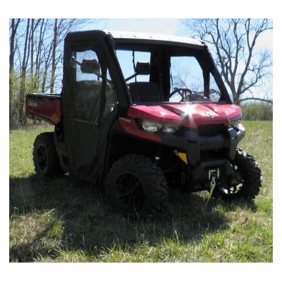 3 Star Black Soft Full Doors and Rear Window - Can Am Defender - alt image 4