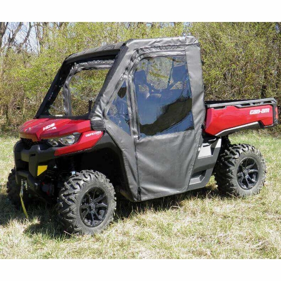 3 Star Black Soft Full Doors and Rear Window - Can Am Defender - alt image 7