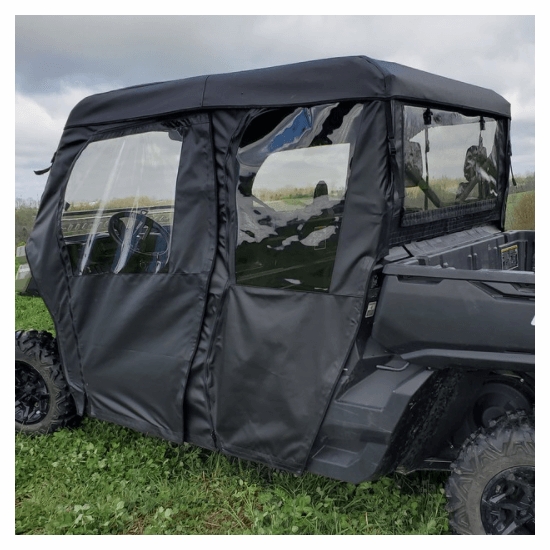 3 Star Black Soft Full Doors and Rear Window - Can Am Defender Max