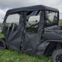 3 Star Black Soft Full Doors and Rear Window - Can Am Defender Max