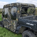 3 Star Black Soft Full Doors and Rear Window - Can Am Defender Max