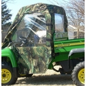 3 Star Black Soft Full Doors and Rear Window - John Deere Gator HPX, XUV 625i, 825, 855
