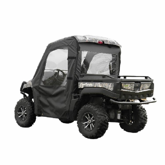 3 Star Black Soft Full Doors and Rear Window - John Deere Gator XUV 550, 560, 590 - alt image 2