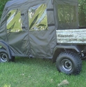 3 Star Black Soft Full Doors and Rear Window - Kawasaki Mule 3010 Trans