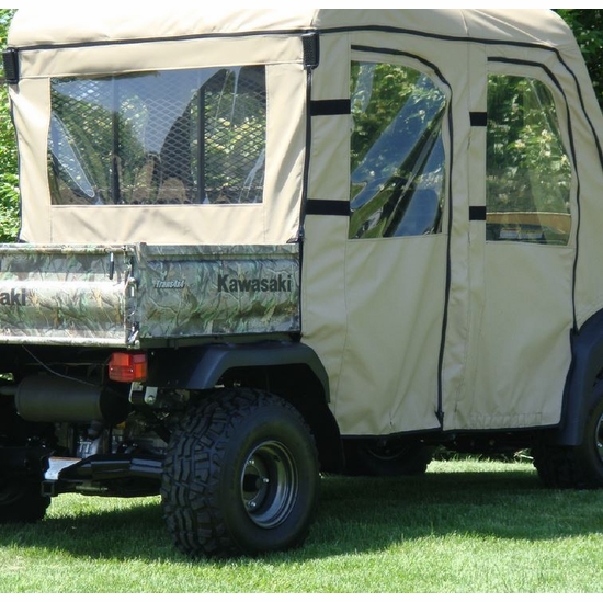 3 Star Black Soft Full Doors and Rear Window - Kawasaki Mule 3010 Trans - alt image 0